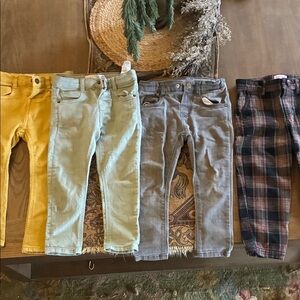 Zara boys 2/3T stretchy slim jeans bundle
